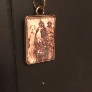 Gothic creepy family necklace pendant